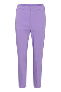 InWear Zella Flat Dahlia Purple Slim Leg Trouser, 30105579