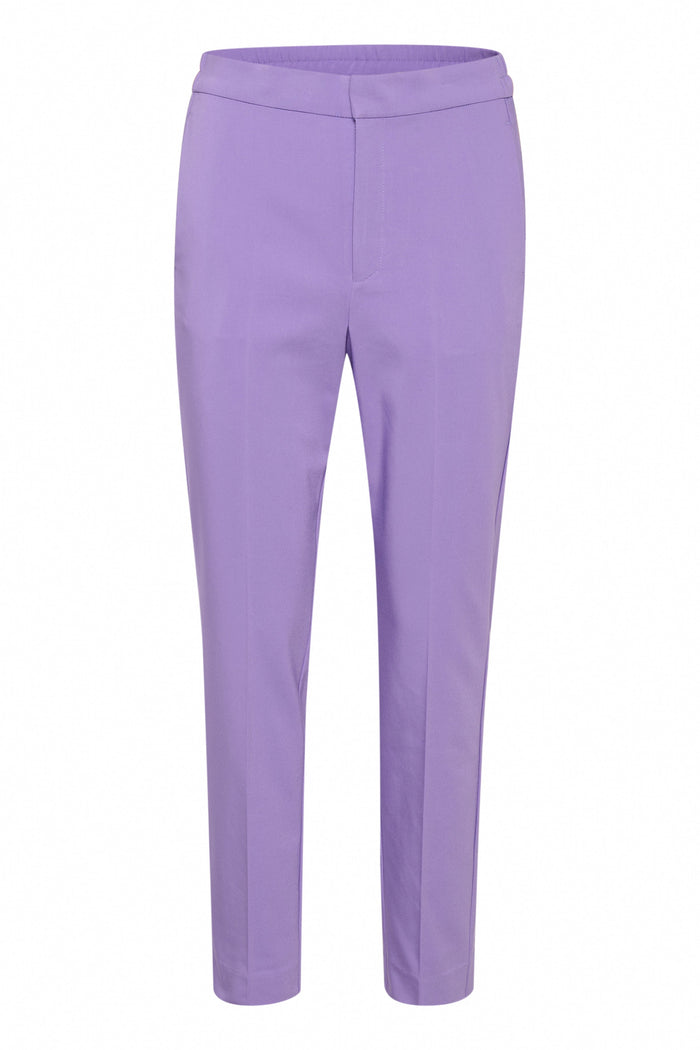 InWear Zella Flat Dahlia Purple Slim Leg Trouser, 30105579