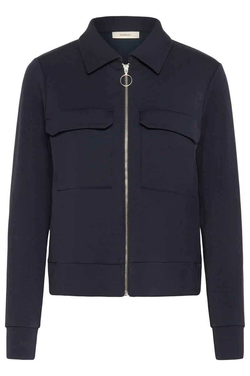 InWear Beca Marine Blue Modal Cardigan Jacket