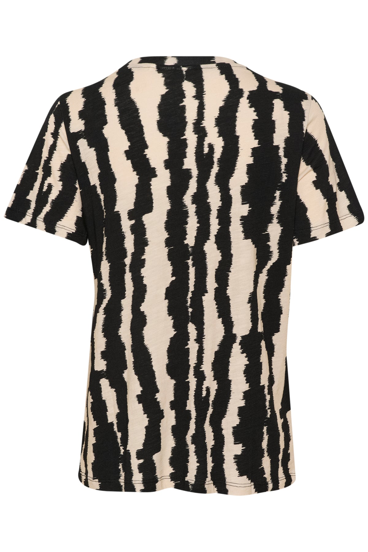 InWear Alma Black/Beige Scratch Print T-Shirt, 30108258