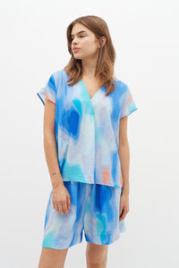 InWear Tedra Soft Water Print V-Neck Top, 30108319