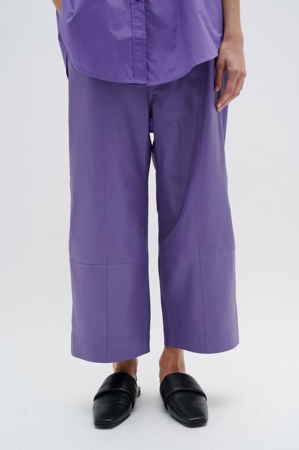 InWear Pamari Amethyst Leather Culottes, 30108543