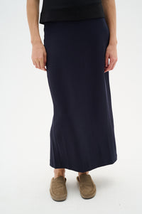 InWear Aida Marine Blue Modal Ankle Length Tube Skirt, 30109092