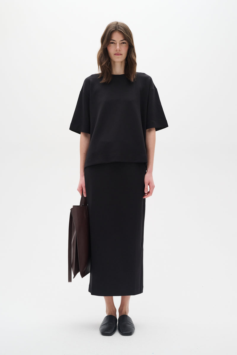 InWear Pannie Black Oversized Modal T-Shirt, 30109225