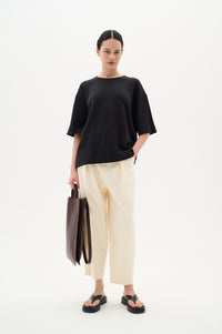 InWear Pannie Black Oversized Modal T-Shirt, 30109225