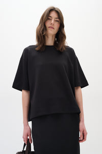 InWear Pannie Black Oversized Modal T-Shirt, 30109225