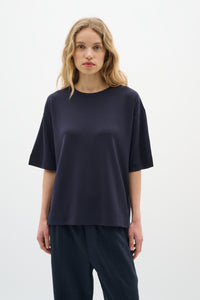 InWear Pannie Marine Blue Oversized Modal T-Shirt, 30109225
