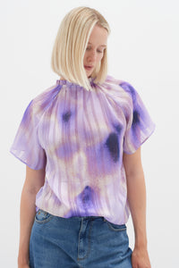 InWear Himari Lavender Art Splash Print Top