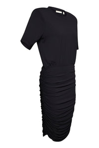 InWear Letitsia Black Ruched Midi Dress, 30109539