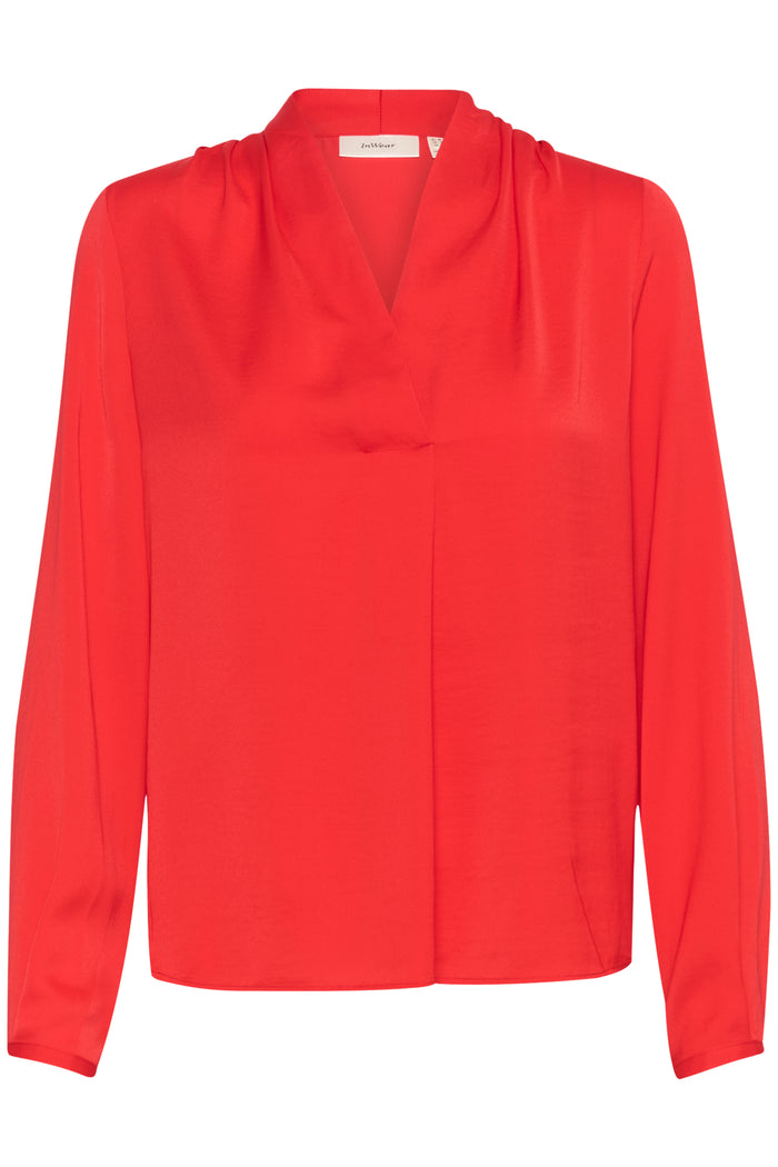 InWear Duto High Risk Red V-Neck Blouse, 30109797