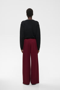 InWear Gincent Zinfandel Burgundy Modal Wide Leg Joggers