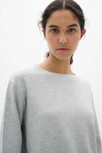 InWear Gincent Granite Melange Modal Supersoft Dipped Hem Sweatshirt