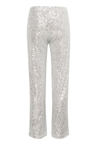 InWear Barbara Silver Sequin Wide Leg Trousers