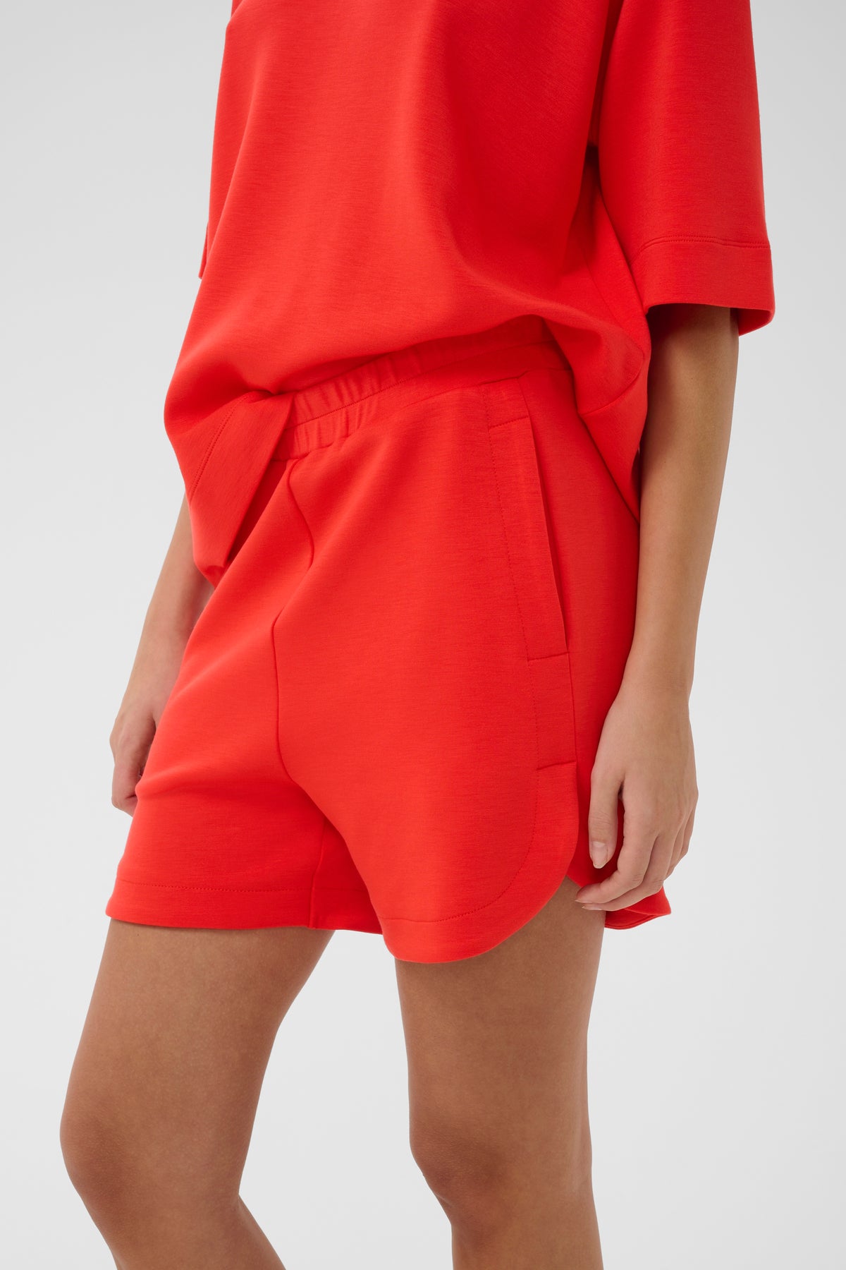 InWear Hennieh Vincent Poppy Red Modal Sports Luxe Shorts