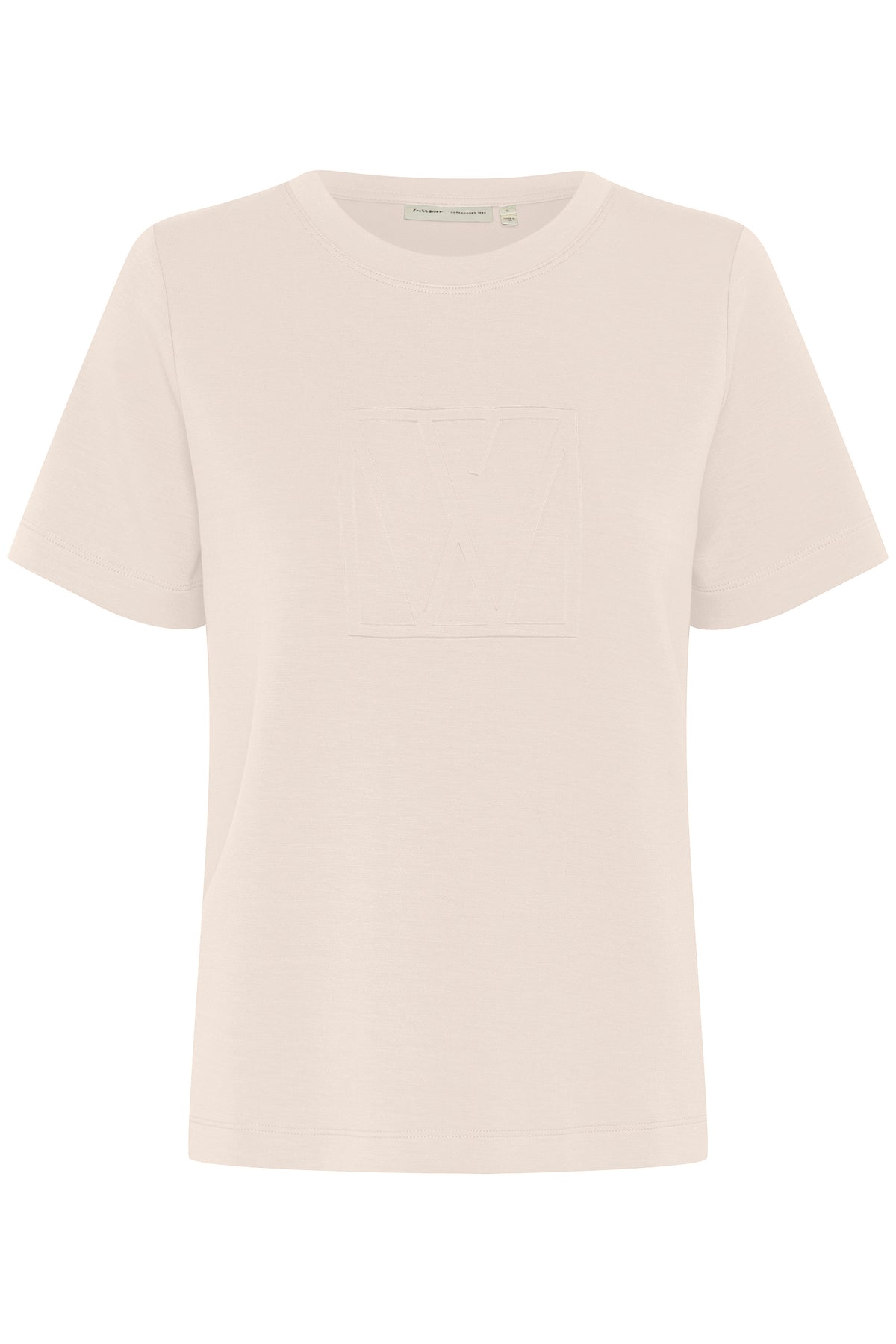 InWear Vincent Haze Beige Embossed Logo T-Shirtt, 30110517