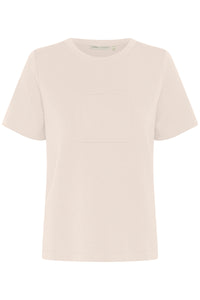 InWear Vincent Haze Beige Embossed Logo T-Shirtt, 30110517
