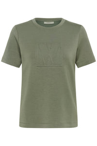 InWear Vincent Mulled Basil Embossed Logo T-Shirt, 30110517