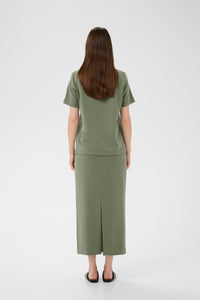 InWear Vincent Mulled Basil Embossed Logo T-Shirt