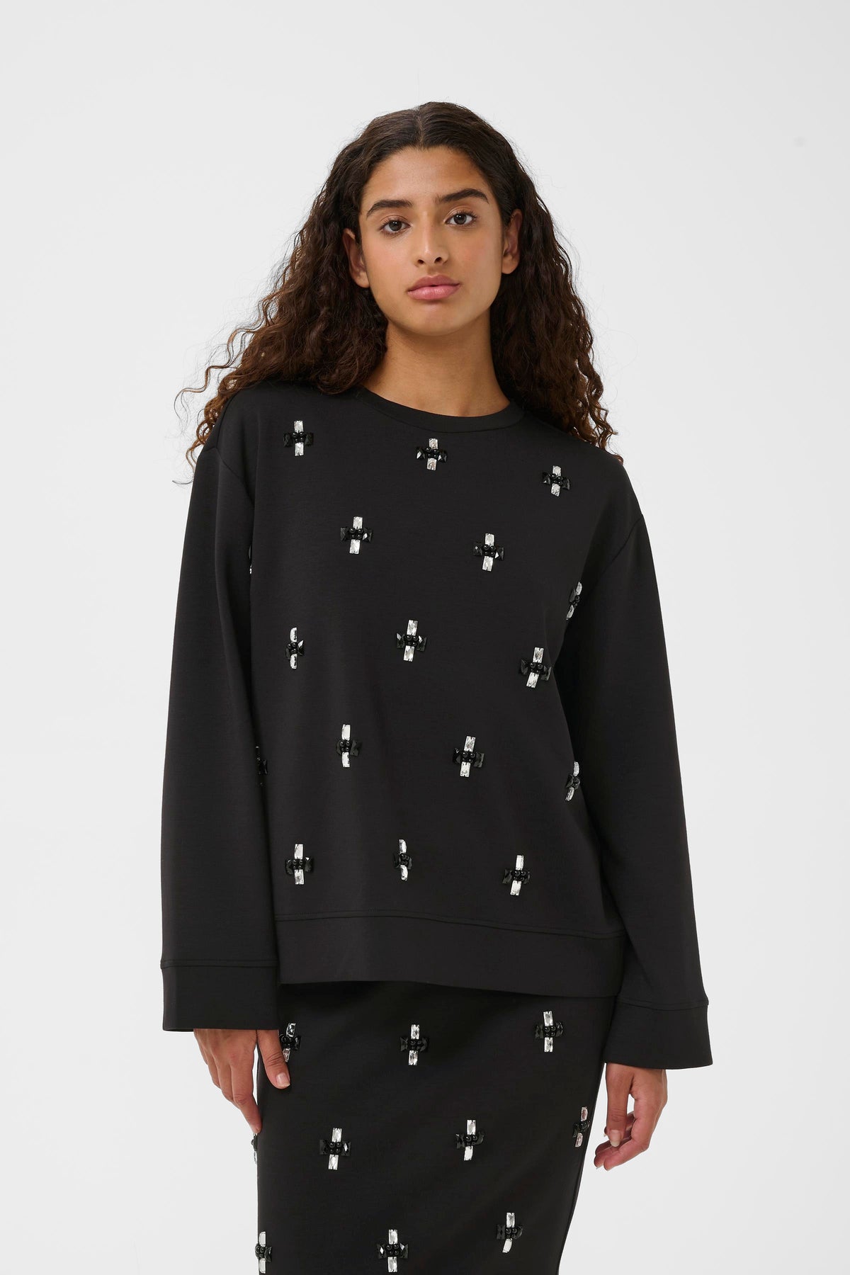InWear Kincent Black Modal Deco Sweatshirt