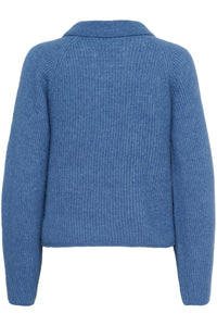 InWear Nias Dutch Blue Polo Collar Knit, 30112170