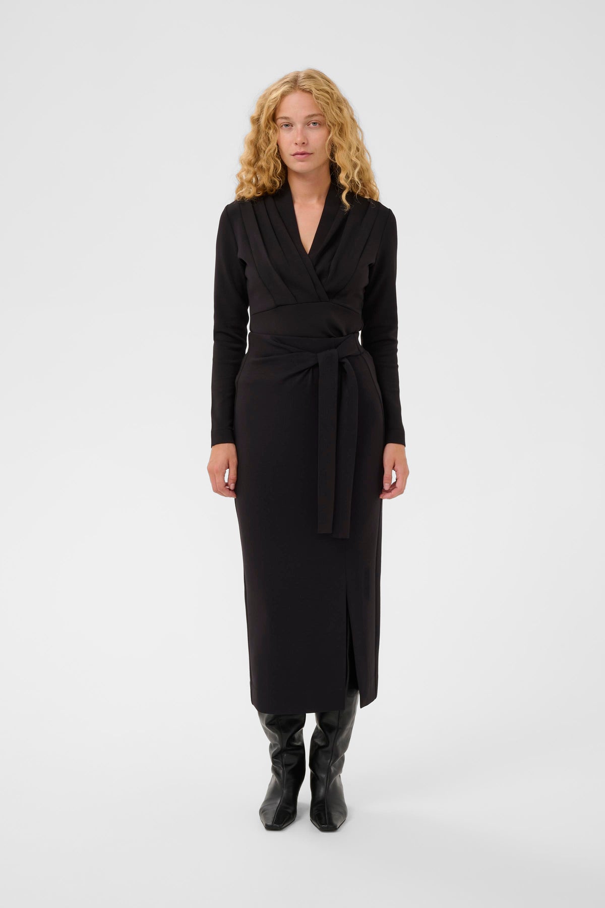 InWear TriIW Vincent Black Knot Tie Modal Tube Skirt