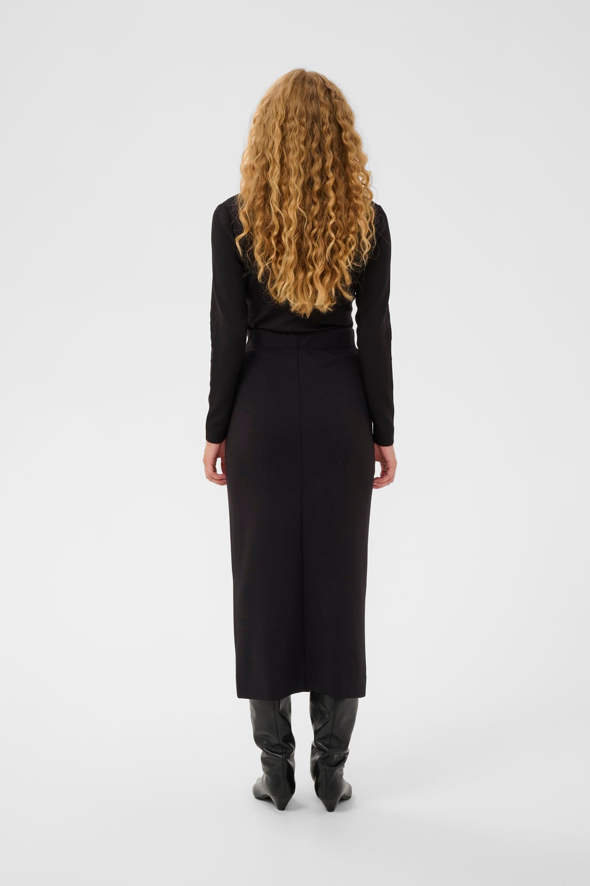 InWear TriIW Vincent Black Knot Tie Modal Tube Skirt