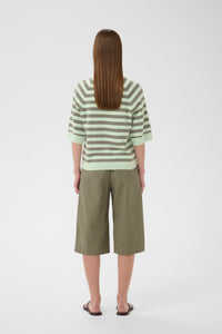 InWear MadieIW Mulled Basil Stripe Knitted T-Shirt Pullover, 30112398