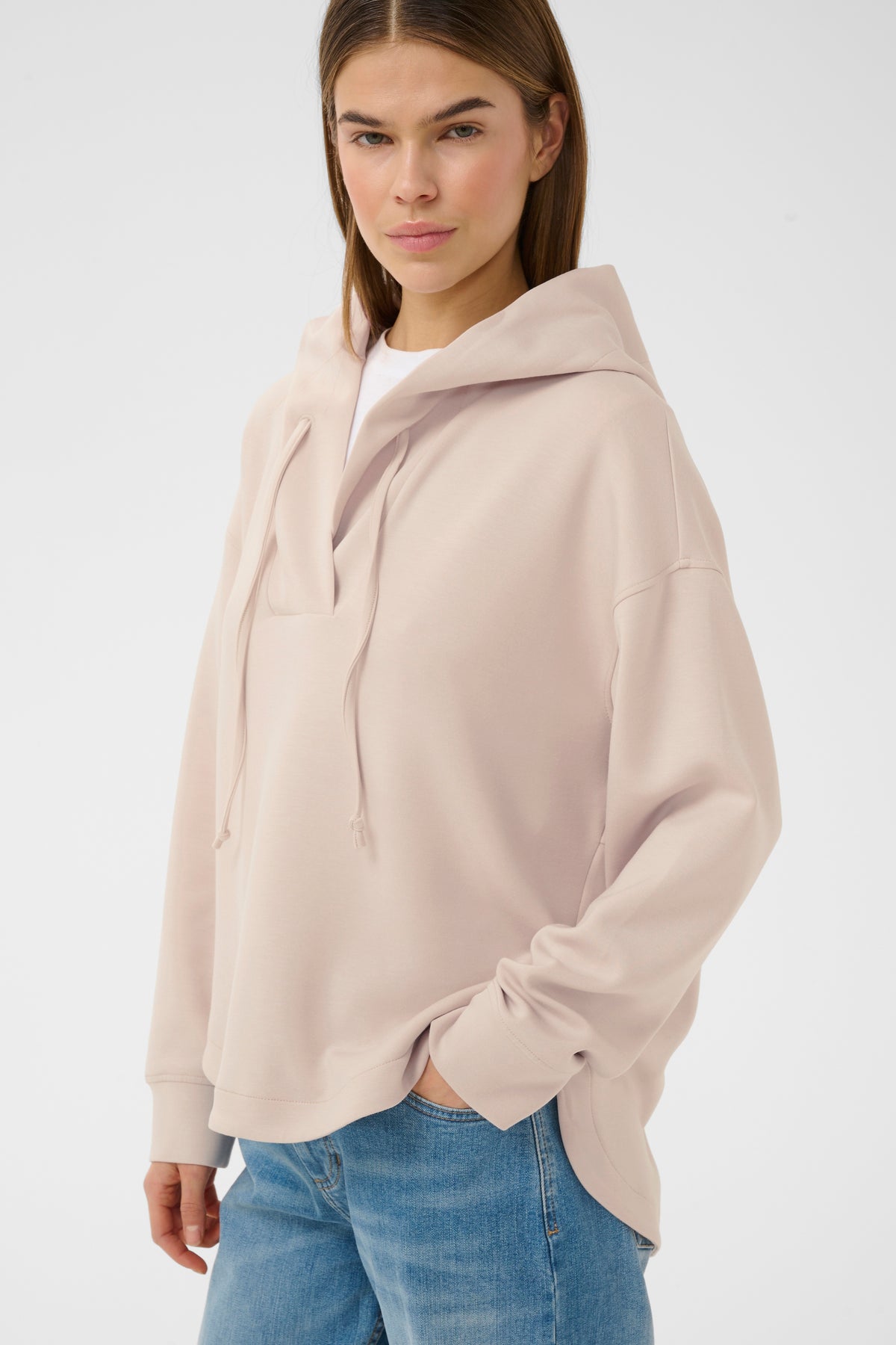 InWear Simi Vincent Haze Beige Modal Hoodie, 30112438