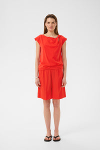 InWear Pennie Poppy Red Twist Neck Top