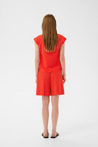 InWear Pennie Poppy Red Twist Neck Top