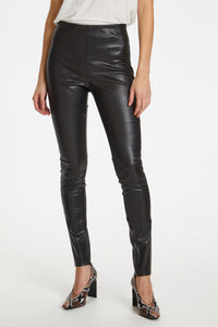 Soaked in Luxury SLKaylee Black PU Leggings, 30403303