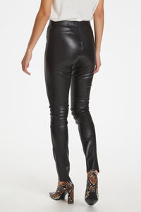 Soaked in Luxury SLKaylee Black PU Leggings, 30403303