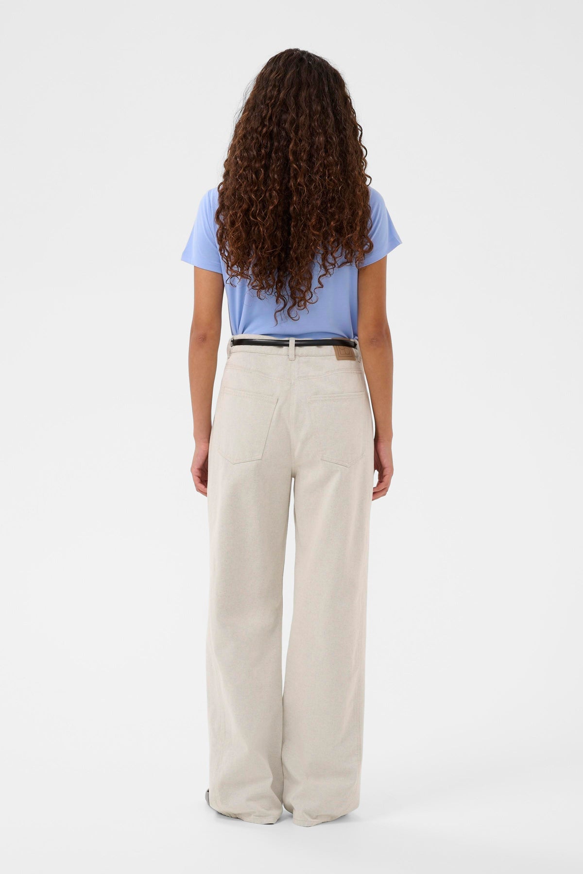 Soaked in Luxury SLColumbine Hydrangea Blue V-Neck T-Shirt, 30404284