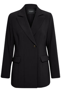 Soaked in Luxury Corinne Ultimate Black Longline Blazer