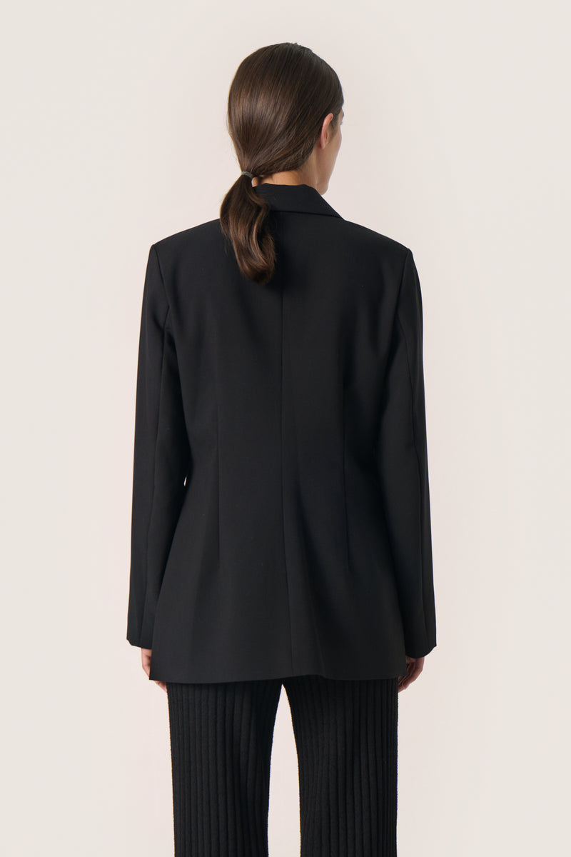 Soaked in Luxury Corinne Ultimate Black Longline Blazer