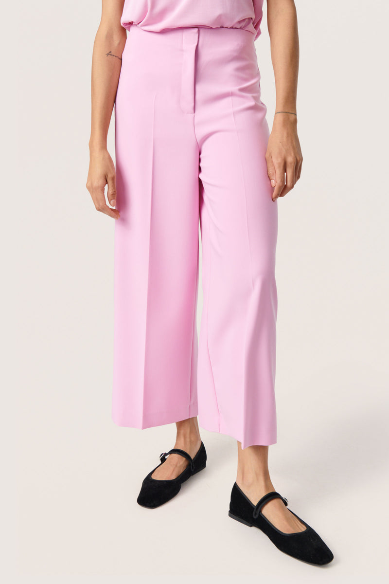 Soaked in Luxury Corinne Pastel Lavender Wide Cropped Culotte Trouser, 30407013