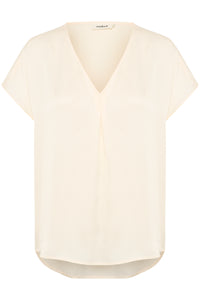 Soaked in Luxury Loana Marija Whisper White V-Neck Blouse, 30407198