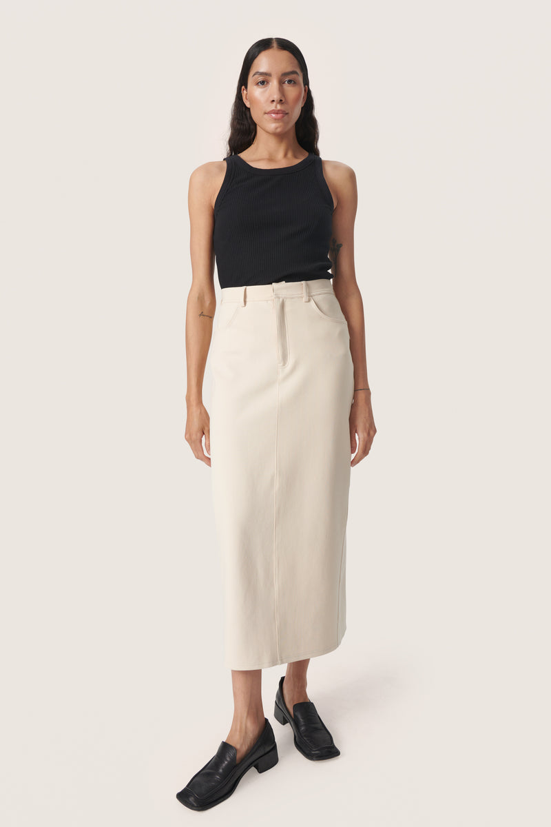 Soaked in Luxury Anastasia Sandshell Modal Ankle Length Skirt, 30407478