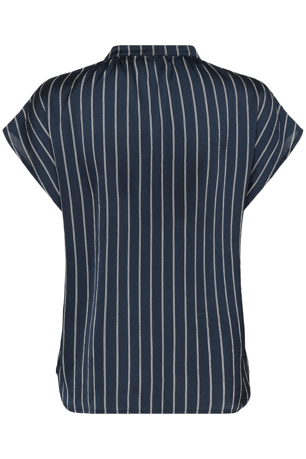 Soaked in Luxury SLLoana Salute Navy Striped V-Neck Top, 30408705