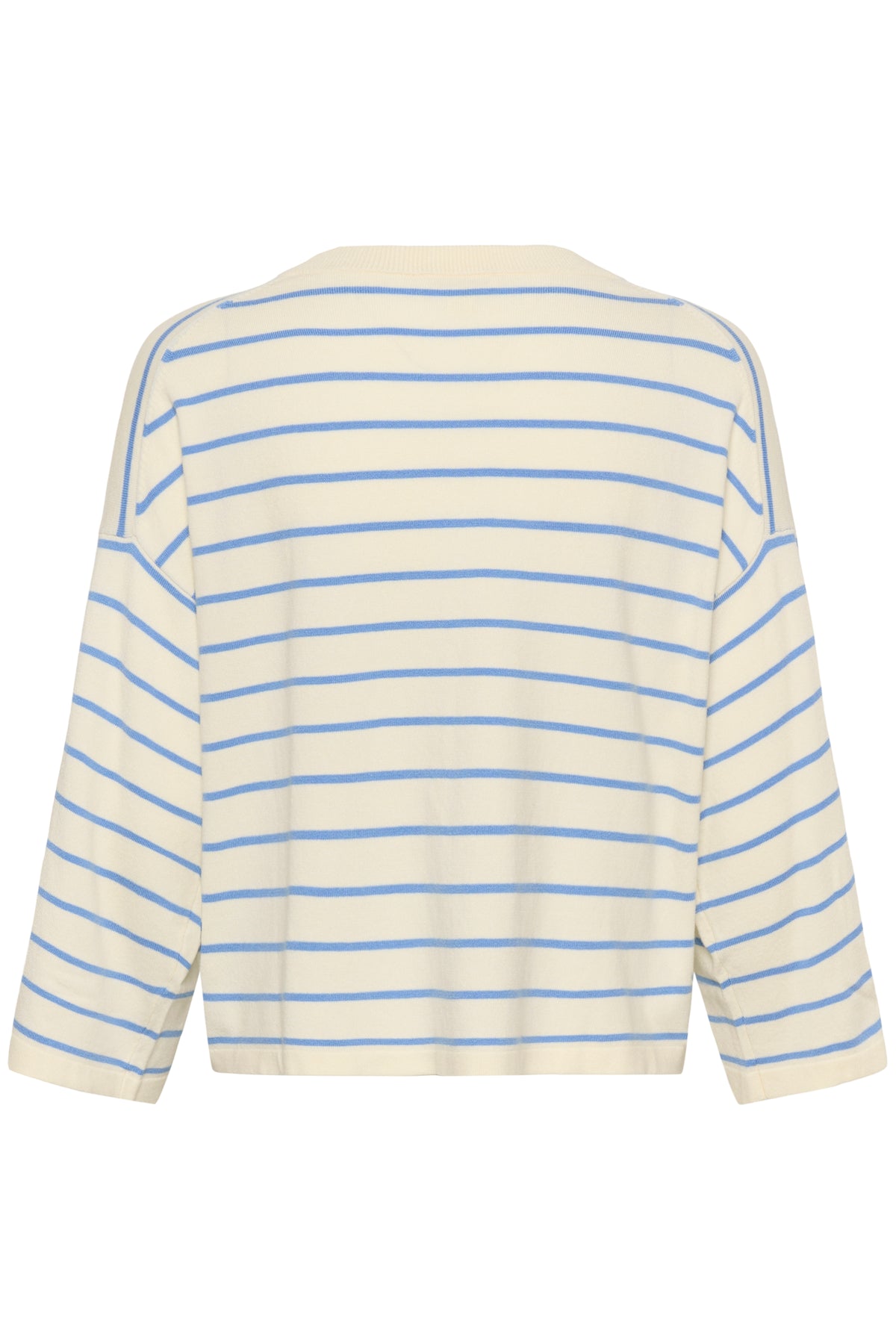 Soaked SlSpina Cream/Hydrangea Blue Striped Cropped Knit, 30408863