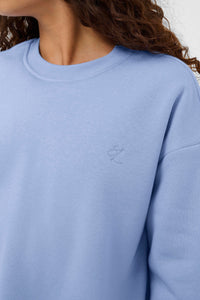 Soaked in Luxury Rolanda Hydrangea Blue Cropped Balloon Supersoft Sweatshirt, 30408877