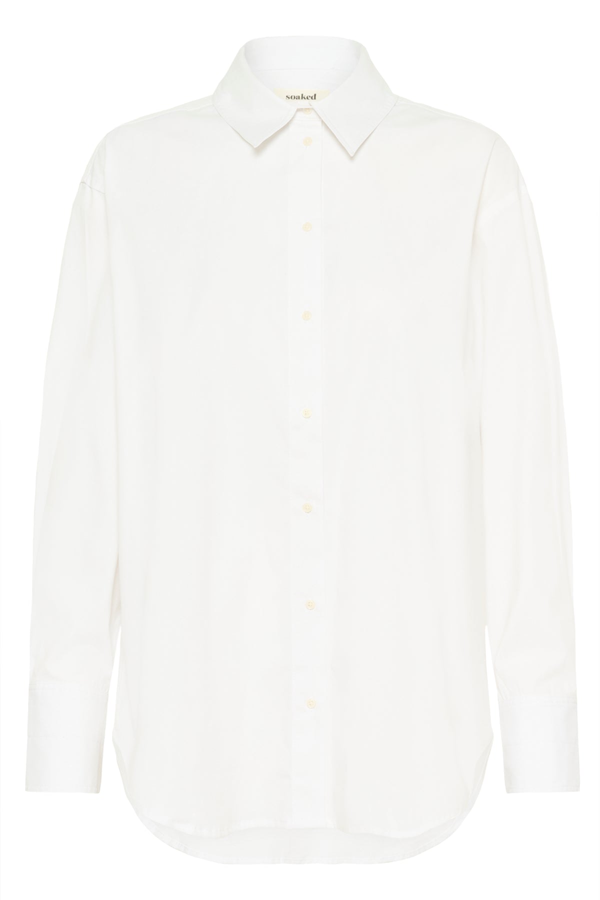 Soaked in Luxury SLNoelle Poplin Bright White Layering Shirt, 30409104