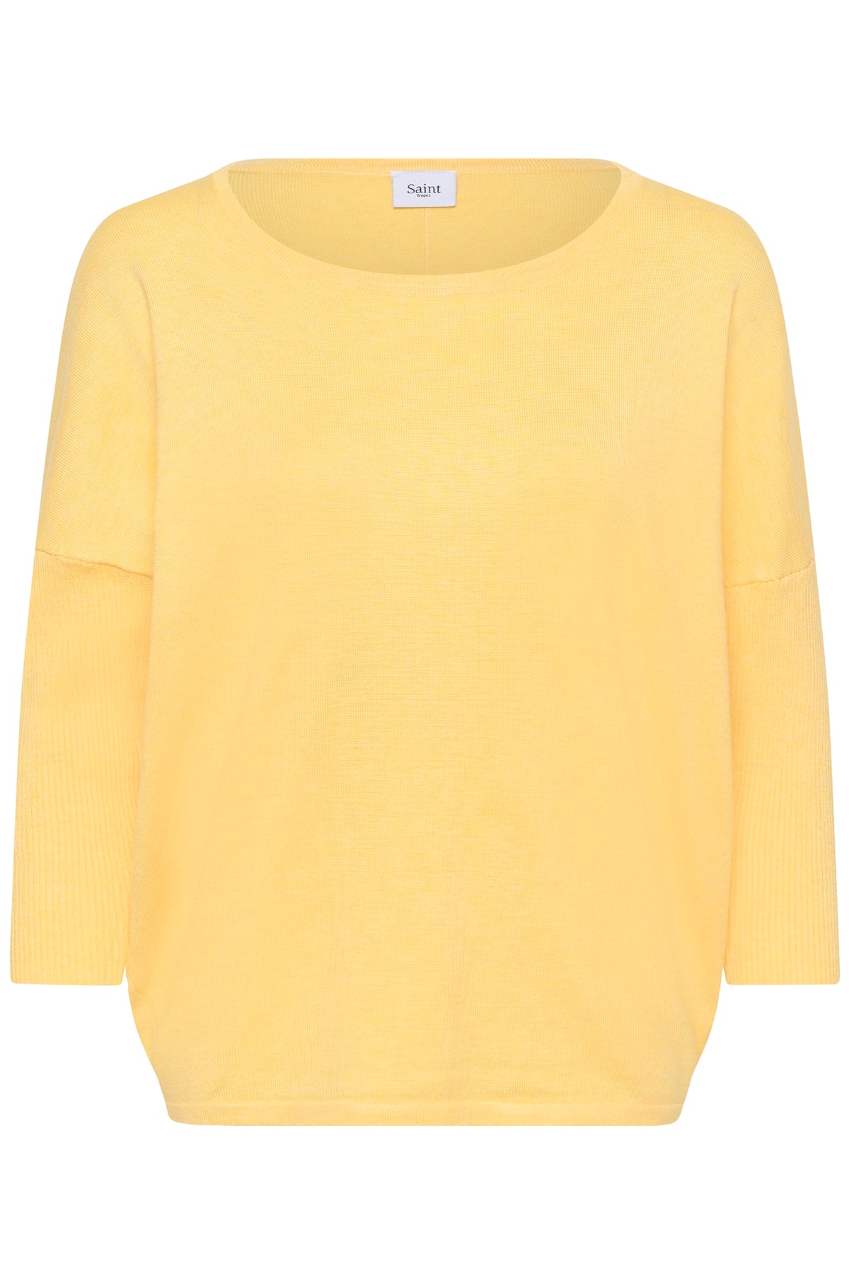 Saint Tropez Mila Lemon Drop Melange Round Neck Knit, 30500003