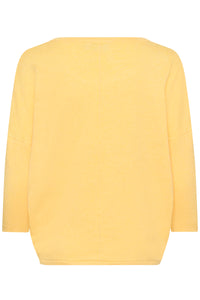 Saint Tropez Mila Lemon Drop Melange Round Neck Knit, 30500003