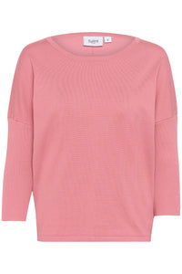 Saint Tropez Mila Candied Apricot Round Neck Knit