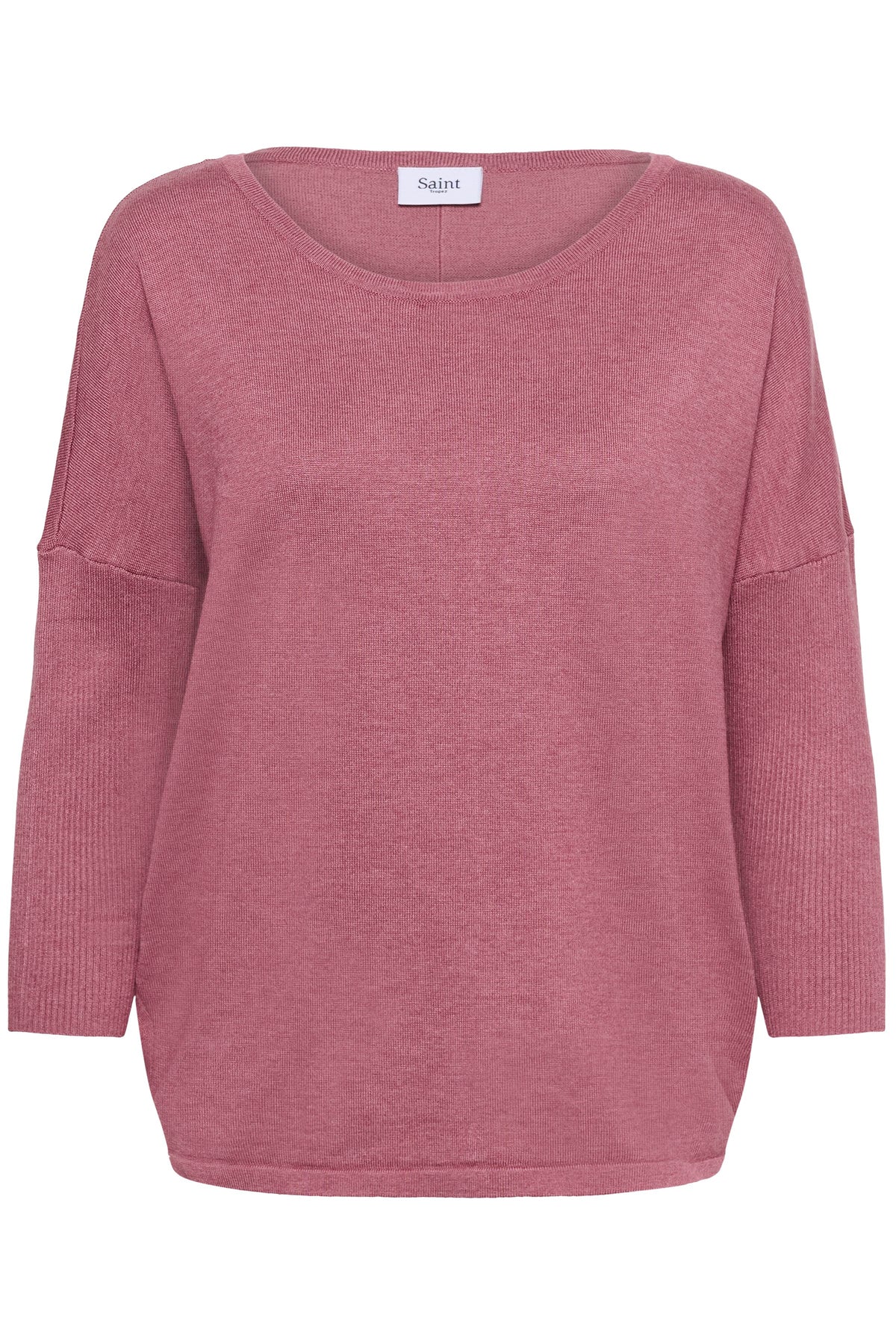 Saint Tropez Mila Dusky Pink Melange Round Neck Knit