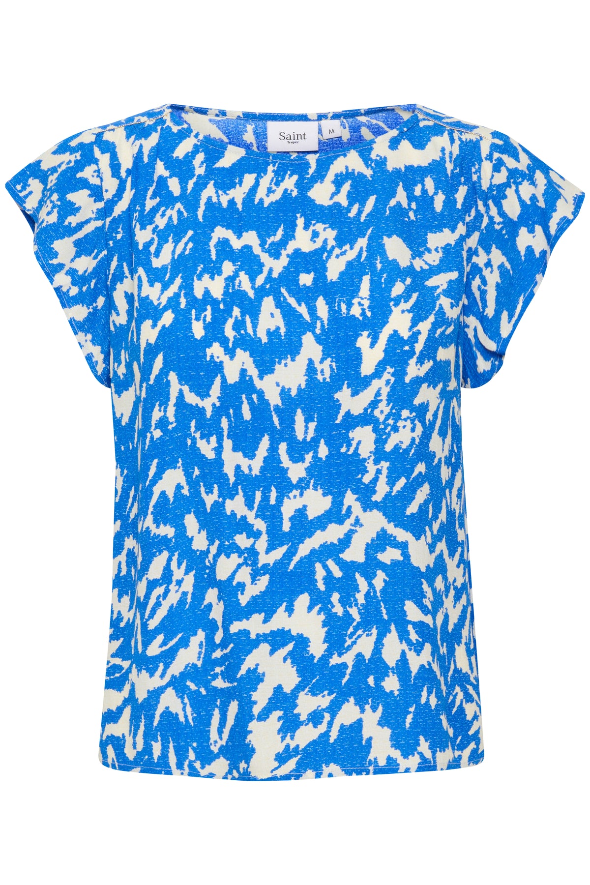 Saint Tropez Blanca Adele Surf Blue Printed Blouse, 30510403