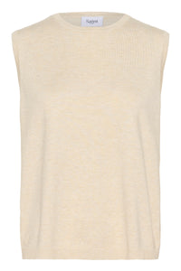 Saint Tropez Mila Cream Knitted Vest