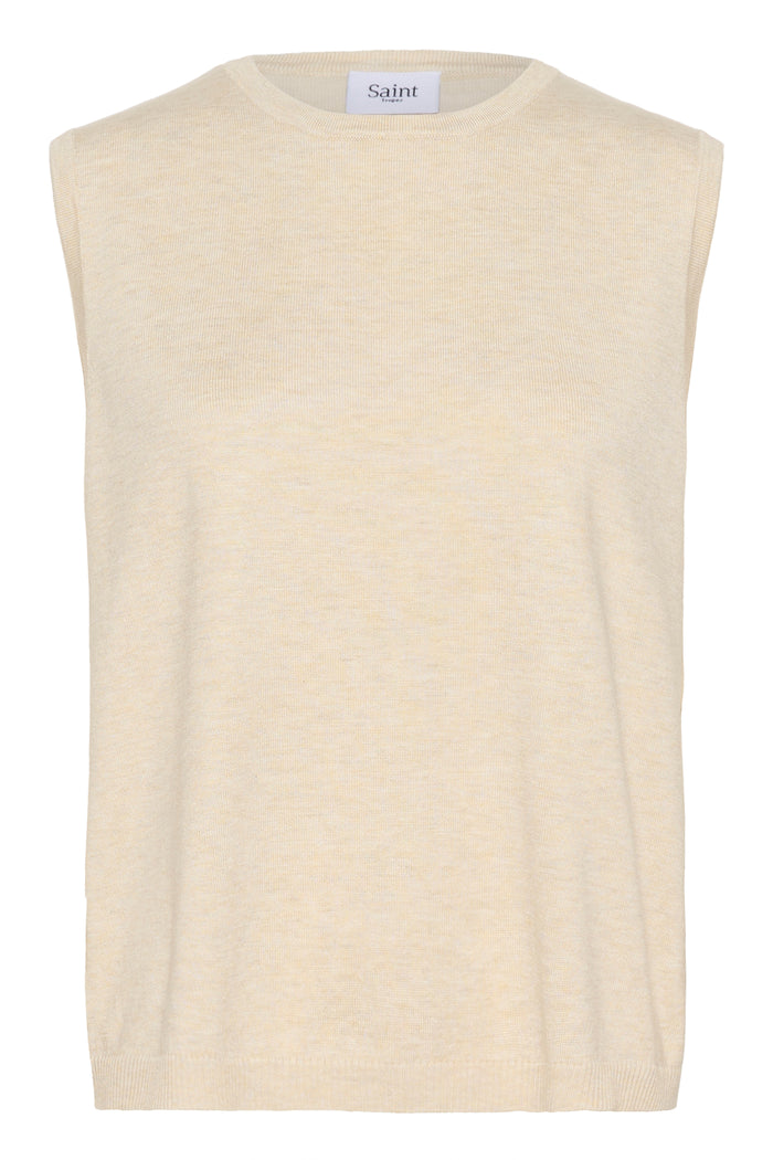 Saint Tropez Mila Cream Knitted Vest