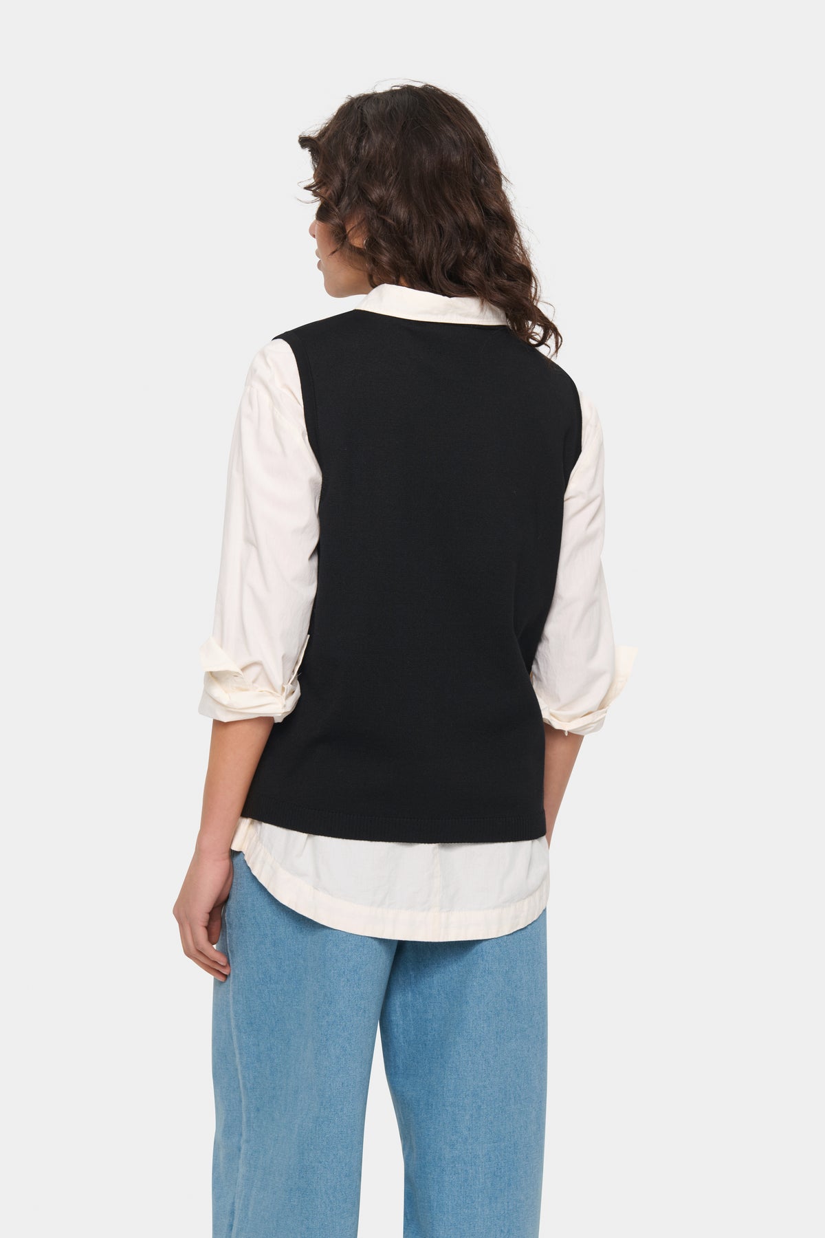 Saint Tropez Mila Black Knitted Vest